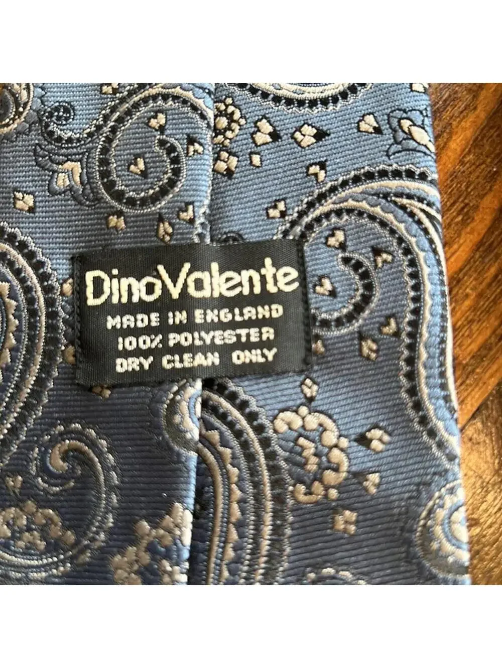 Dino Valente | Men’s Blue & Silver Dress Tie | 3.5
